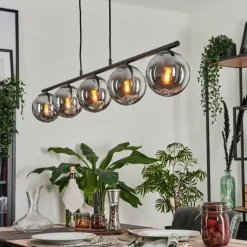 Suspension Gastor Fumé, 5 lumières