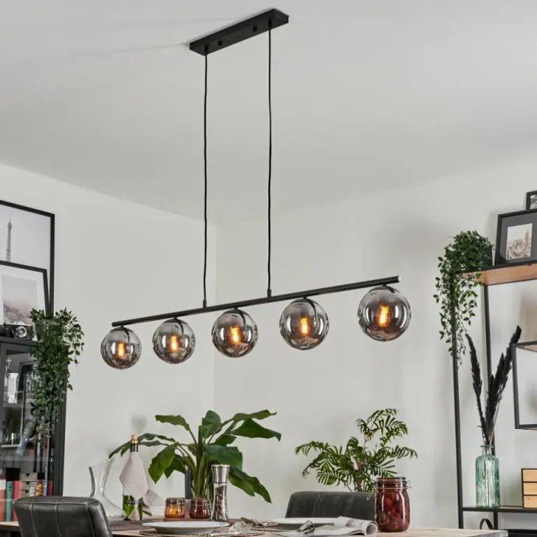 Suspension Gastor Fumé, 5 lumières