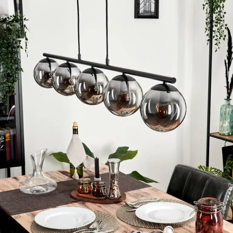 Suspension Gastor Fumé, 5 lumières