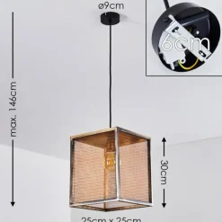 Suspension Gatineau Cuivre, 1 lumière