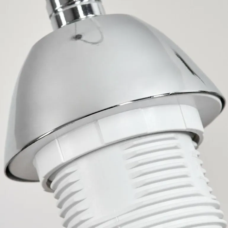 Suspension Girouxville Chrome, Blanc, 1 lumière