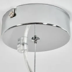 Suspension Girouxville Chrome, Blanc, 1 lumière