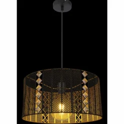 Suspension Globo ABINI Noir, 1 lumière