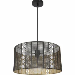 Suspension Globo ABINI Noir, 1 lumière