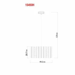 Suspension Globo ABINI Noir, 1 lumière