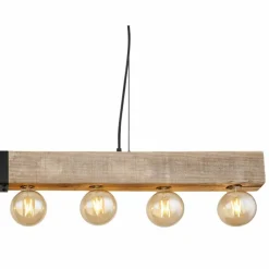 Suspension Globo ADALIE Écru, Noir, 8 lumières