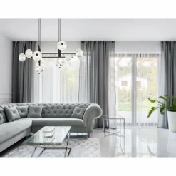 Suspension Globo AIDA LED Noir, 11 lumières