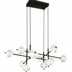 Suspension Globo AIDA LED Noir, 11 lumières