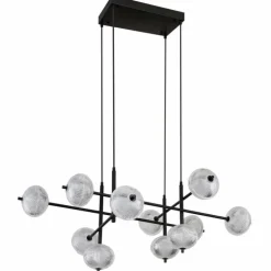 Suspension Globo AIDA LED Noir, 11 lumières
