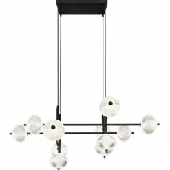 Suspension Globo AIDA LED Noir, 11 lumières