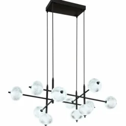 Suspension Globo AIDA LED Noir, 11 lumières
