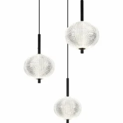 Suspension Globo AIDA LED Noir, 9 lumières