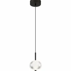 Suspension Globo AIDA LED Noir, 1 lumière