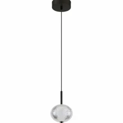 Suspension Globo AIDA LED Noir, 1 lumière