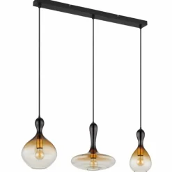 Suspension Globo ALADDIN Noir, 3 lumières