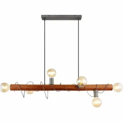 Suspension Globo ALICE Noir, 6 lumières