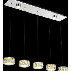 Suspension Globo Amur LED Chrome, 1 lumière