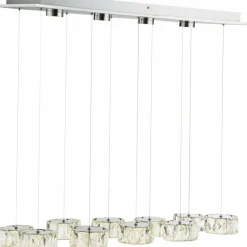 Suspension Globo Amur LED Chrome, 1 lumière