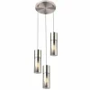Suspension Globo ANNIKA Nickel mat, 3 lumières