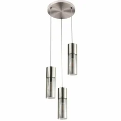Suspension Globo ANNIKA Nickel mat, 3 lumières