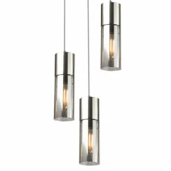 Suspension Globo ANNIKA Nickel mat, 3 lumières