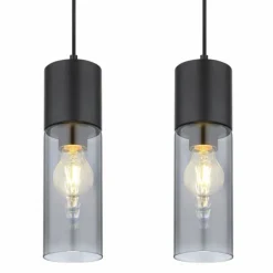 Suspension Globo ANNIKA Noir, 4 lumières