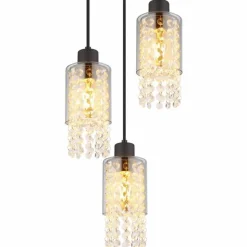 Suspension Globo BACKEY Noir, 3 lumières