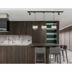 Suspension Globo BLAMA Noir, 3 lumières