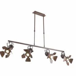 Suspension Globo CARSTEN Rouille, 4 lumières