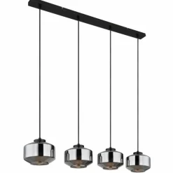 Suspension Globo CHRISTIANA Noir, 4 lumières