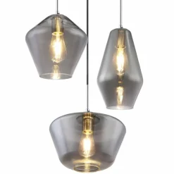 Suspension Globo Chrome, 3 lumières