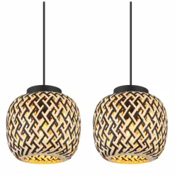 Suspension Globo COLLY Noir, 4 lumières