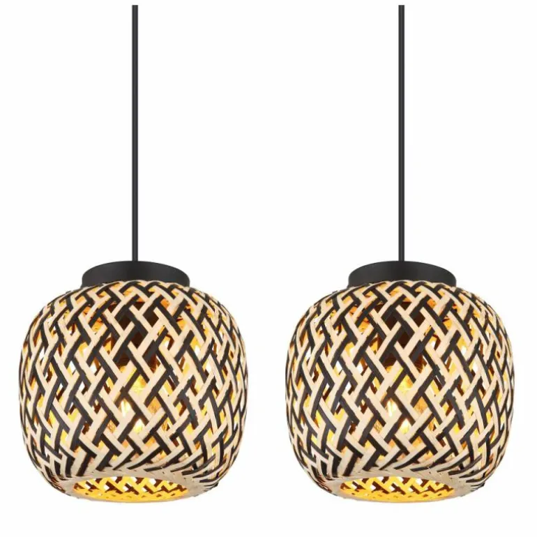 Suspension Globo COLLY Noir, 4 lumières