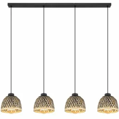 Suspension Globo COLLY Noir, 4 lumières