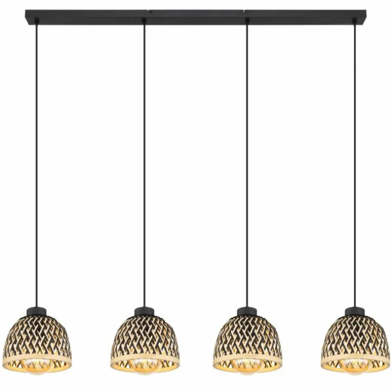 Suspension Globo COLLY Noir, 4 lumières