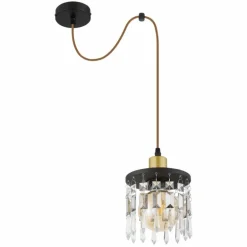 Suspension Globo COMMA Noir, 1 lumière