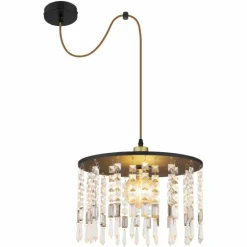 Suspension Globo COMMA Noir, 1 lumière