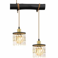 Suspension Globo COMMA Noir, 4 lumières