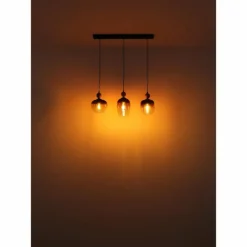 Suspension Globo COMMY Noir, 3 lumières