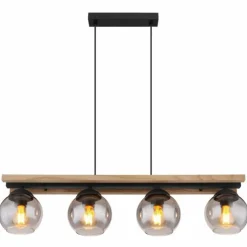 Suspension Globo CONNI Noir, 4 lumières