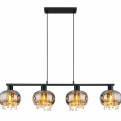 Suspension Globo CORRY Noir, 4 lumières