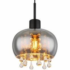 Suspension Globo CORRY Noir, 1 lumière