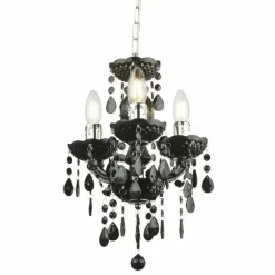 Suspension Globo CUIMBRA II Noir, 3 lumières