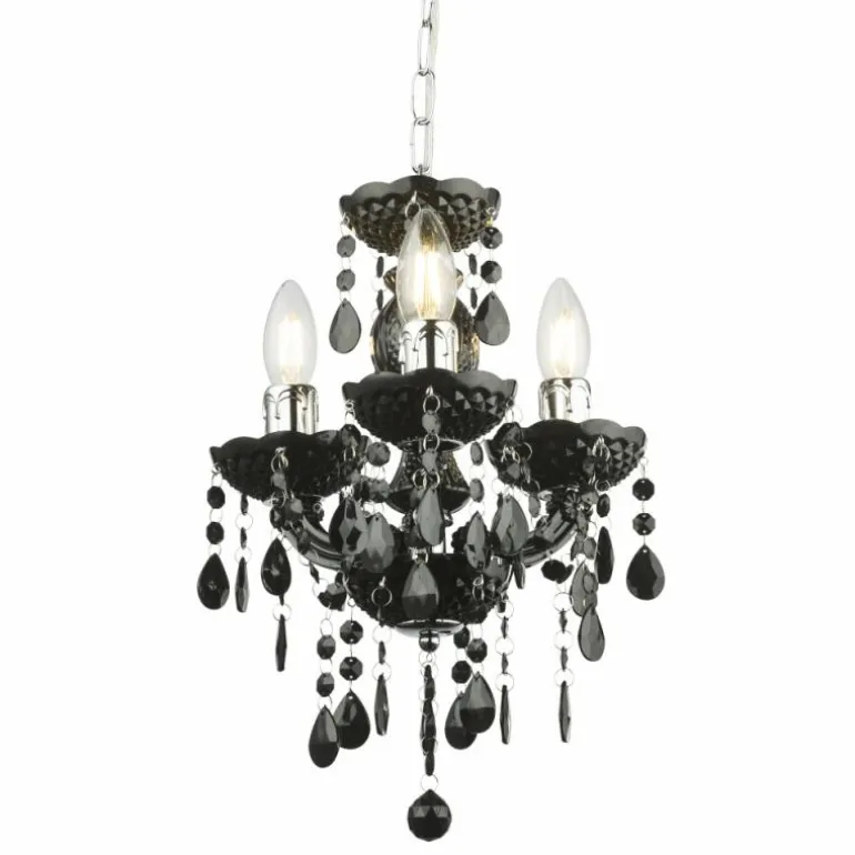 Suspension Globo CUIMBRA II Noir, 3 lumières