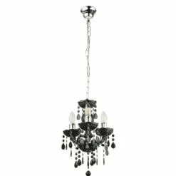 Suspension Globo CUIMBRA II Noir, 3 lumières