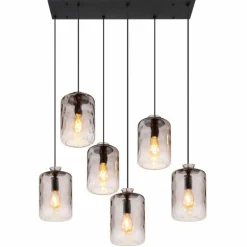 Suspension Globo DARINA Noir, 6 lumières