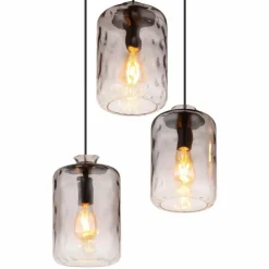 Suspension Globo DARINA Noir, 6 lumières