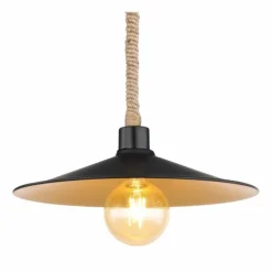 Suspension Globo DIANA Écru, Noir, 1 lumière