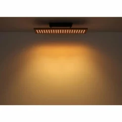 Suspension Globo DOLORES LED Bois foncé, Noir, 1 lumière