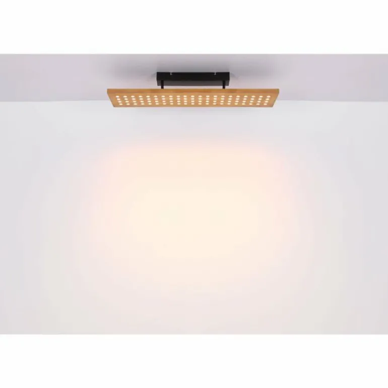 Suspension Globo DOLORES LED Bois foncé, Noir, 1 lumière